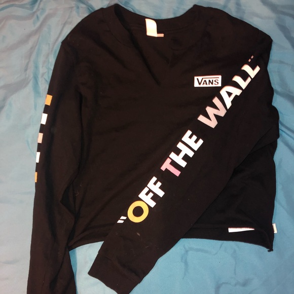 vans checkered crop top